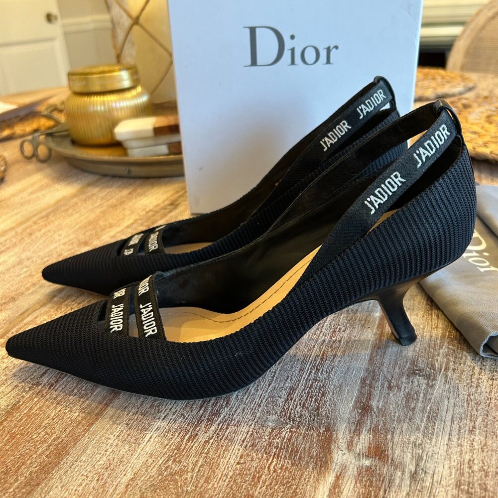Dior J'ADIOR Kitten Heels, Black, Size 40 - Picture 4 of 8